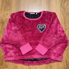 クロップドトレーナー ピンク 赤 キッズ 130 ZIDDY ジディー