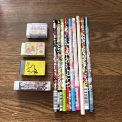 キャラクター消しゴム鉛筆セット