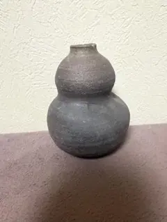 瓢箪型 陶器 花瓶 焼き締め 一輪挿し 瓢箪 - メルカリ