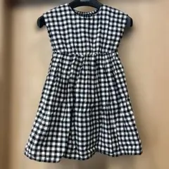 ギンガムチェック ノースリーブワンピース 120