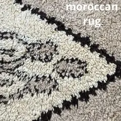 レア✳︎モロッコラグ　ミルキー　ブラウンチョコ　メダリオン　トルコヴィンテージラグ