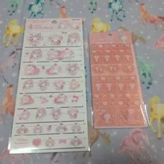 ４サイズステッカー　タイルシール　マイメロディ & マイスウィートピアノ　2種