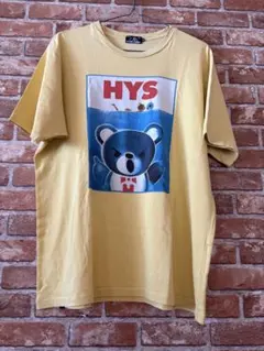 ヒステリックグラマーファックベアヒスベアイエローTシャツXL