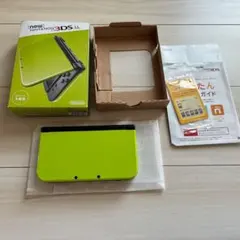 【上下IPS画面 箱付 美品】New ニンテンドー3DS LL ライムブラック