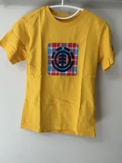 ELEMENT イエロー チェック柄 Tシャツ 140cm