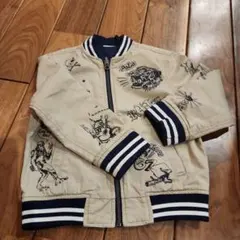 刺繍入りボンバージャケット 100cm~