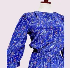 vintage ヴィンテージ ワンピース 総柄 80s レトロ USA 海外古着
