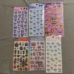 モンチッチうるちゅる　クロミ　マイメロ　ぷくっとシール6枚セット