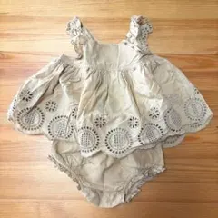 美品　baby GAP　セットアップ　ベージュ　70cm