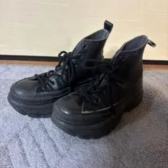 Converse All Star 厚底 ハイカット ブラックのサムネイル