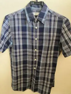 UNIQLO チェックシャツ　美品　半袖