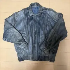 leather jacket イタリア製　レザージャケット　短丈のサムネイル