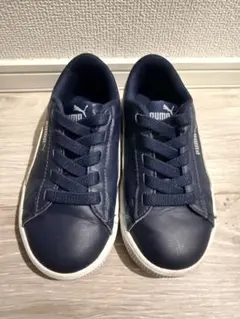 PUMA ネイビー/ピンク スニーカー