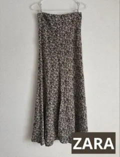 【美品】ZARA 花柄 ロングスカート