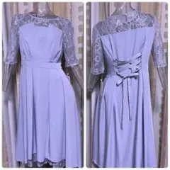 haremode ビスチェ風 ドレス ブルー系