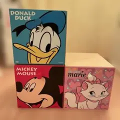 ディズニー　ミッキー、ドナルド、マリー、収納ボックスセット