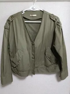オリーブ色 ジャケット サイズF