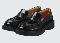 23.0cm UNIQLO C コンフィールタッチローファー　BLACK 新品