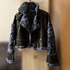 レザー ムートンコート