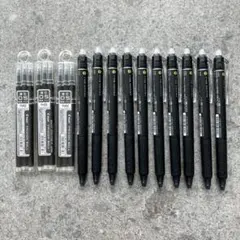 フリクションボール 0.5mm 黒 10本 替芯05極細 黒 3本入 3パック