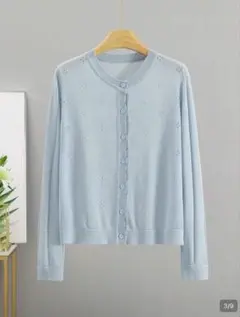 SHEIN ライトブルー カーディガン 長袖