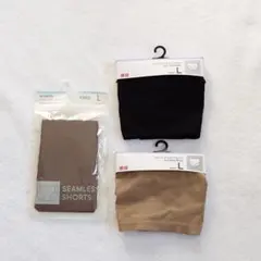 Lサイズ／UNIQLO ショーツ ジャストウエスト ／GU シームレスショーツ