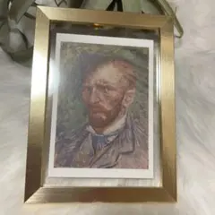 【新品未使用】大ゴッホ展 ゴッホ自画像 公式ポストカード ゴールドフレーム対応可