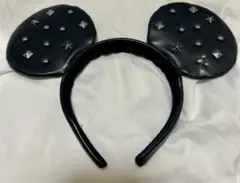 【やや傷あり】東京ディズニーリゾート限定 ミッキー スタッズ付き カチューシャ