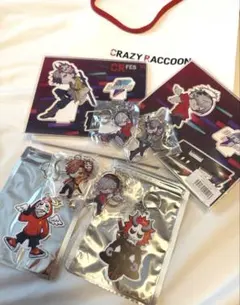 CrazyRaccoon アクリルキーホルダー＆ラバーキーホルダー セット CrazyRaccoon アクリルキーホルダー＆ラバーキーホルダー セット