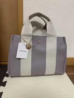 トートバッグ グレーアイボリー　2way