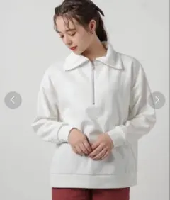 ハーフジップゆるトップスのサムネイル