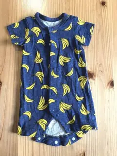 バナナ柄 コットンロンパース 半袖60 BREEZE