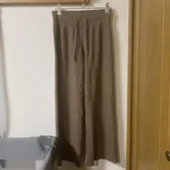 ユニクロ　UNIQLO ウォッシャブルニットリブパンツ　L マタニティパジャマ
