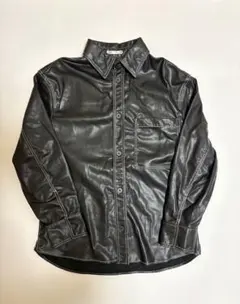 ZARA フェイクレザージャケット ステッチデザインのサムネイル