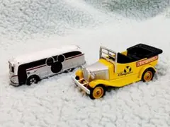 ☆ディズニーシー ☆ビークルタウンカーとミッキーバス のミニカーセット