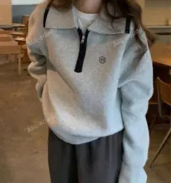 ジップアップ ニット