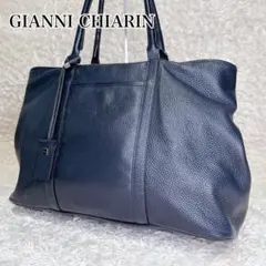 【美品】レザー トートバッグ GIANNI CHIARINI イタリア製　大容量のサムネイル