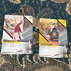 NARUTO ナルト カード うずまきナルト＆春野サクラ 忍-030 - メルカリ