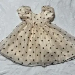 ドット柄　ドレス　セレモニードレス