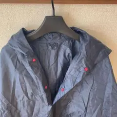 フード付きナイロンポンチョ ネイビー