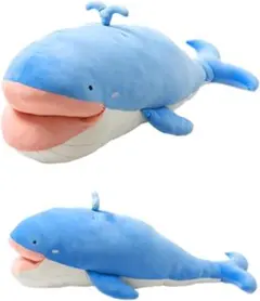【新品タグ付】ひんやり パクッと抱き枕 クジラ 特大 135cm 接触冷感のサムネイル