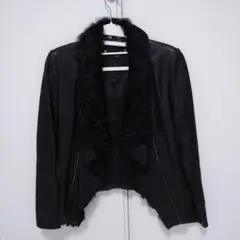 レア物　レザージャケット ファー付き レディース