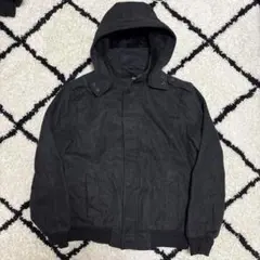 ダークグレー カジュアルジャケット フード付き