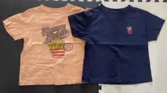 子供服 キッズ 半袖Tシャツ 120cm 2枚セット まとめ売りのサムネイル