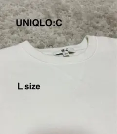 UNIQLO:C スムースコットンクルーネックセーター　オフホワイト　Ｌsize