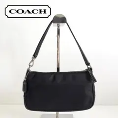 Coach コーチ ハンドバッグ アクセサリーポーチ ワンショルダーバッグ　黒