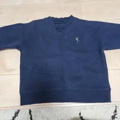 ネイビー トレーナー 刺繍入り