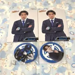 ブンブンジャー ブンブルー 鳴田射士郎 ブロマイド 缶バッジ セット