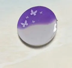 蝶々紫クラデヘアクリップ ハンドメイド