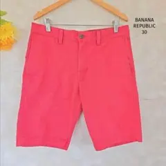 BANANA REPUBLIC ハーフパンツ 【30】レッド 赤